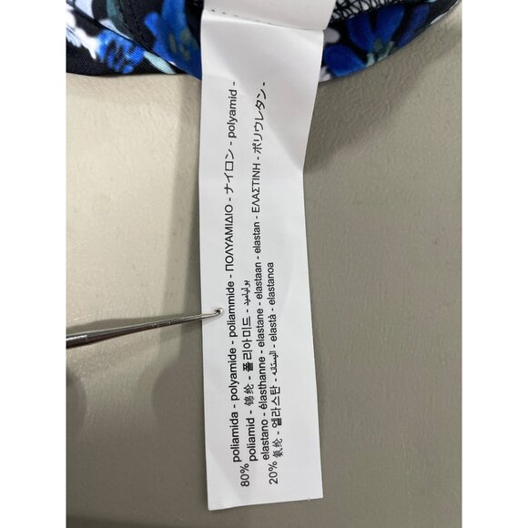 Zara Romper Size Small Floral Sleeveless Blue Black Bohemian Summer Resort NEW - Picture 10 of 13